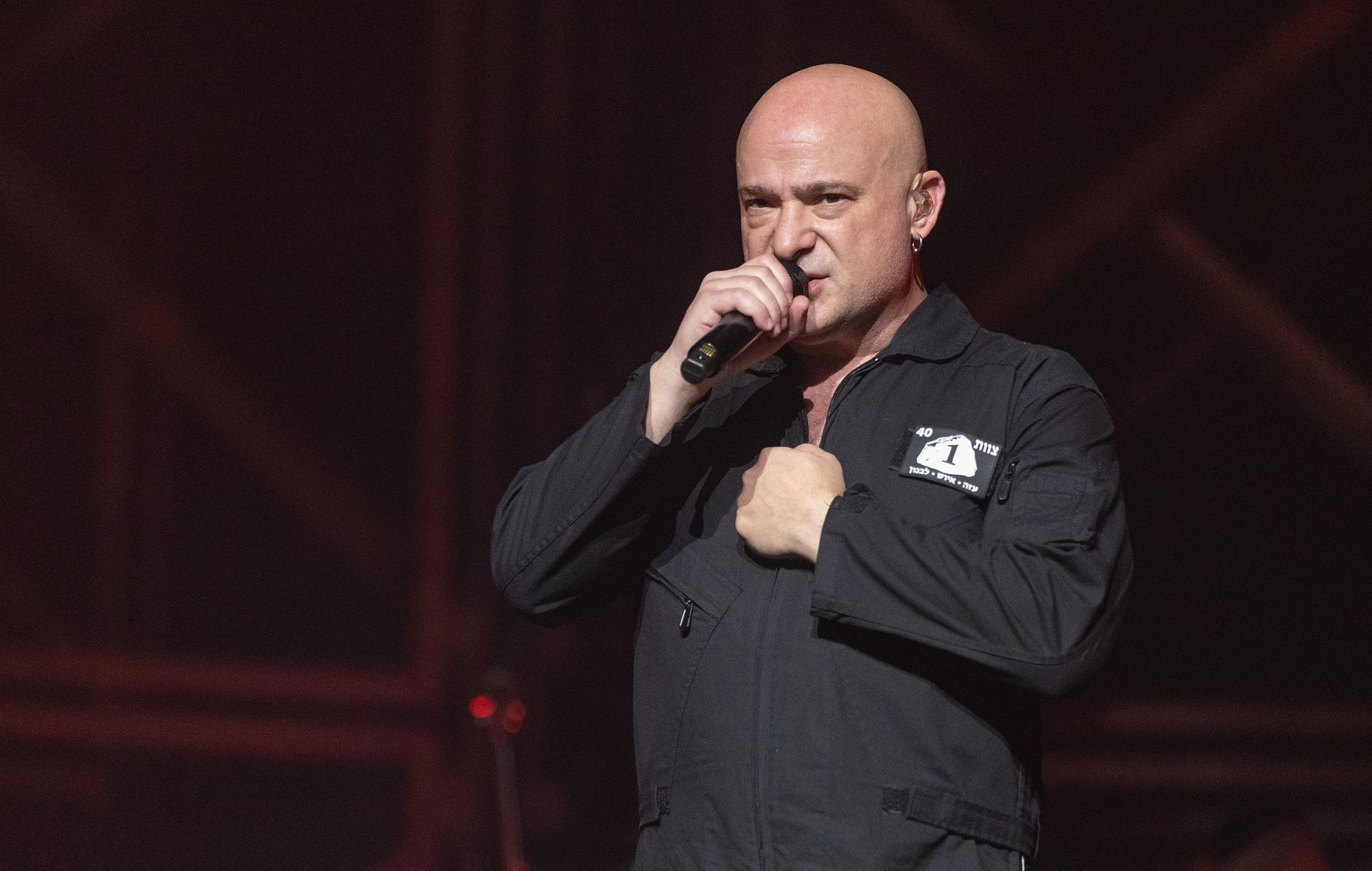 David Draiman of Disturbed performs in 2025