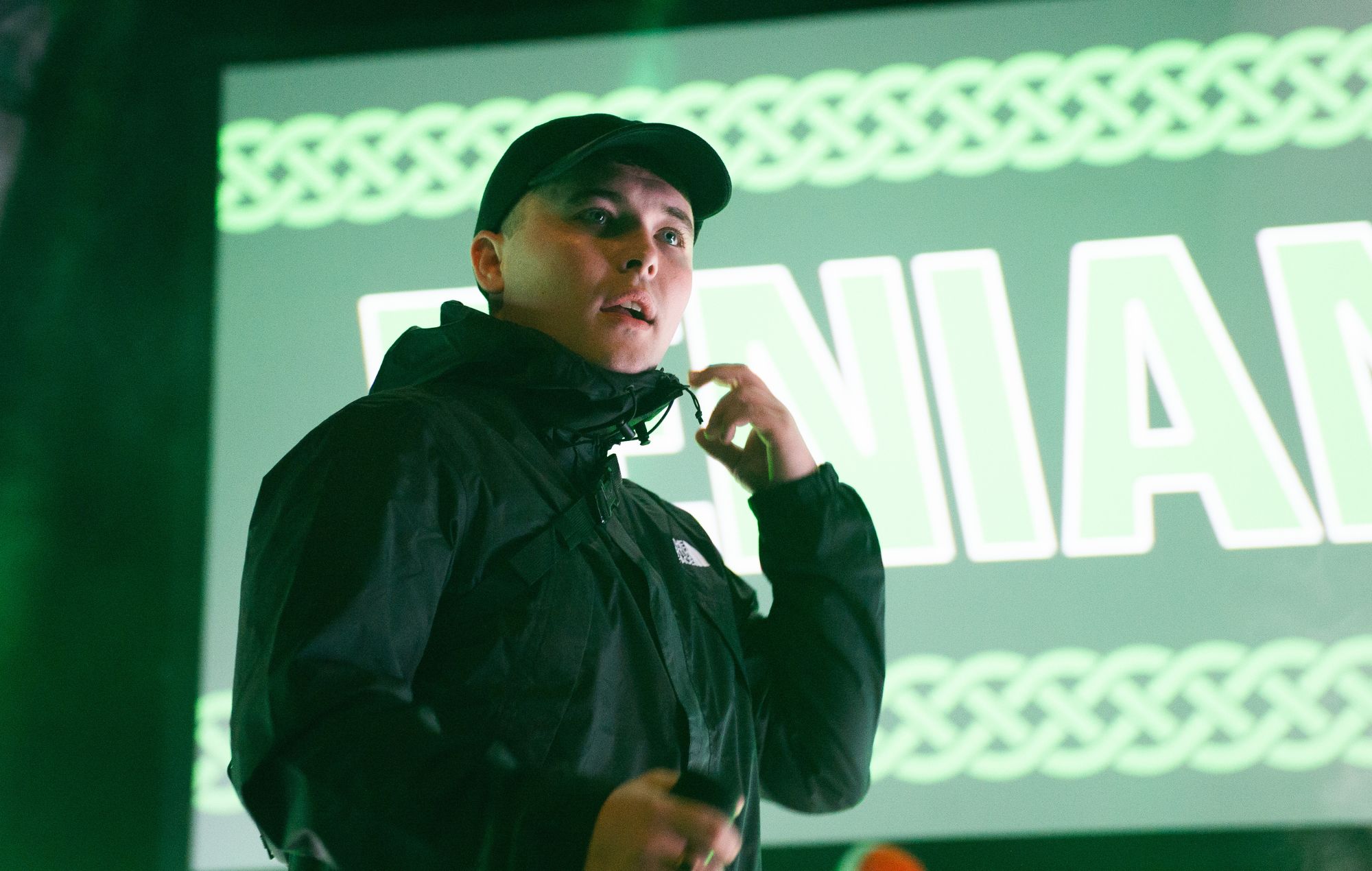 Mo Chara of Kneecap performs live
