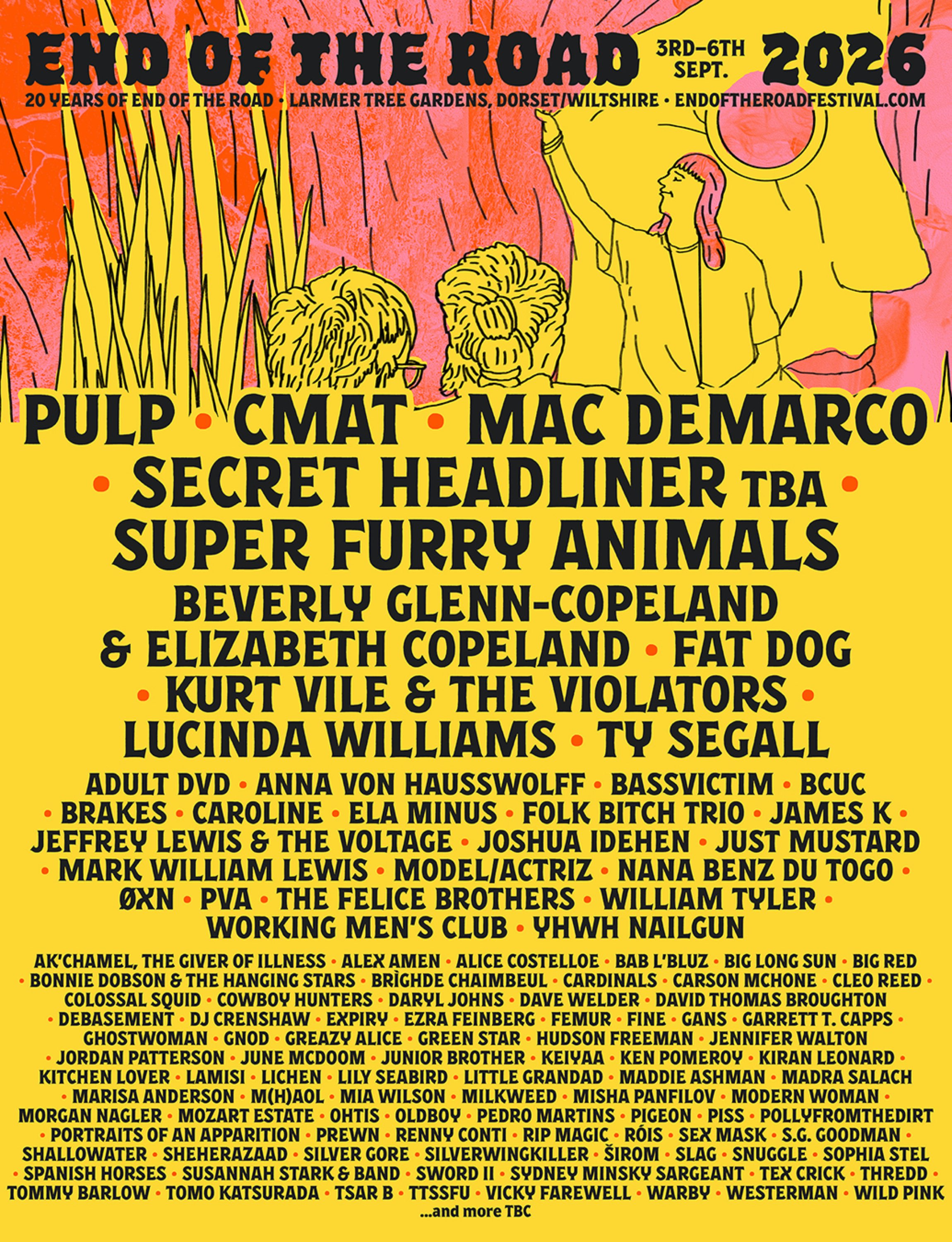 End Of The Road 2026 line-up poster