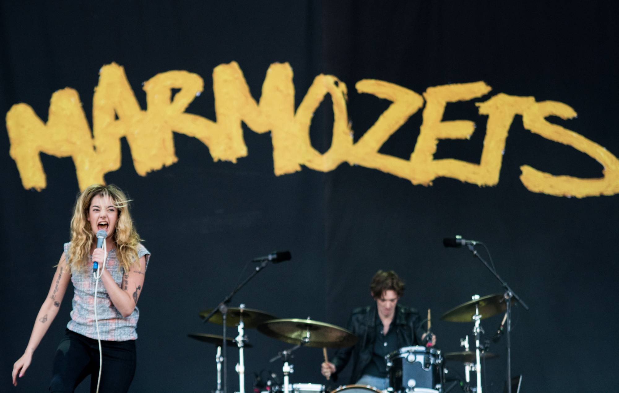 Becca Macintyre and Josh Macintyre of Marmozets performs at NOS Alive Festival 2015 in Lisbon, Portugal. (Photo by Pedro Gomes/Redferns via Getty Images)