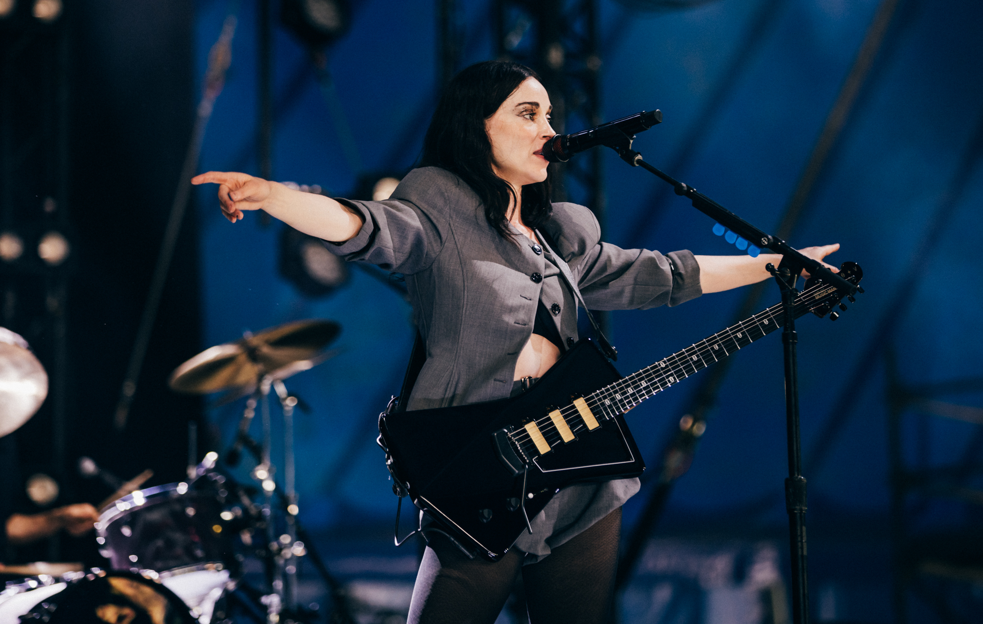 St. Vincent live at Glastonbury 2025, photo by Derek Bremner