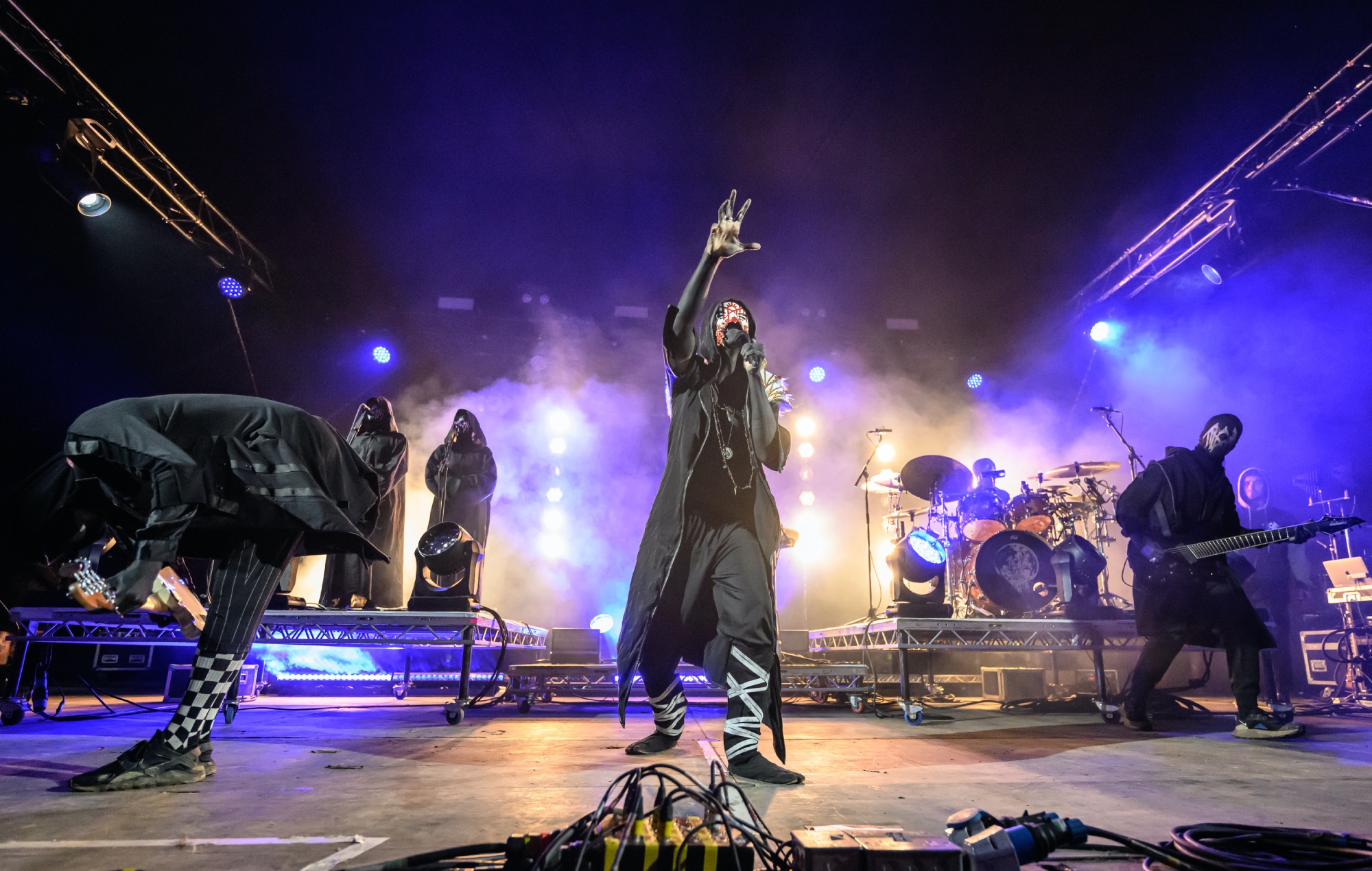 Sleep Token performing live on stage