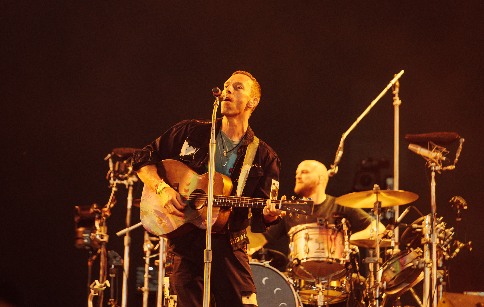 Coldplay live at Glastonbury 2024, photo by Andy Ford
