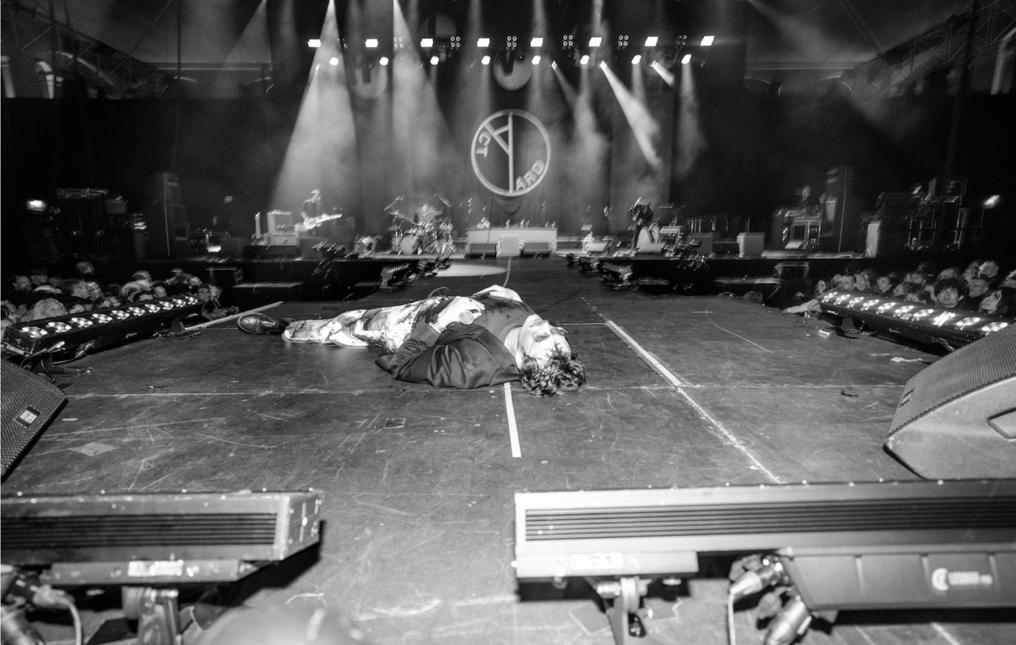 Yard Act performing live on stage, photo by James Winstanley