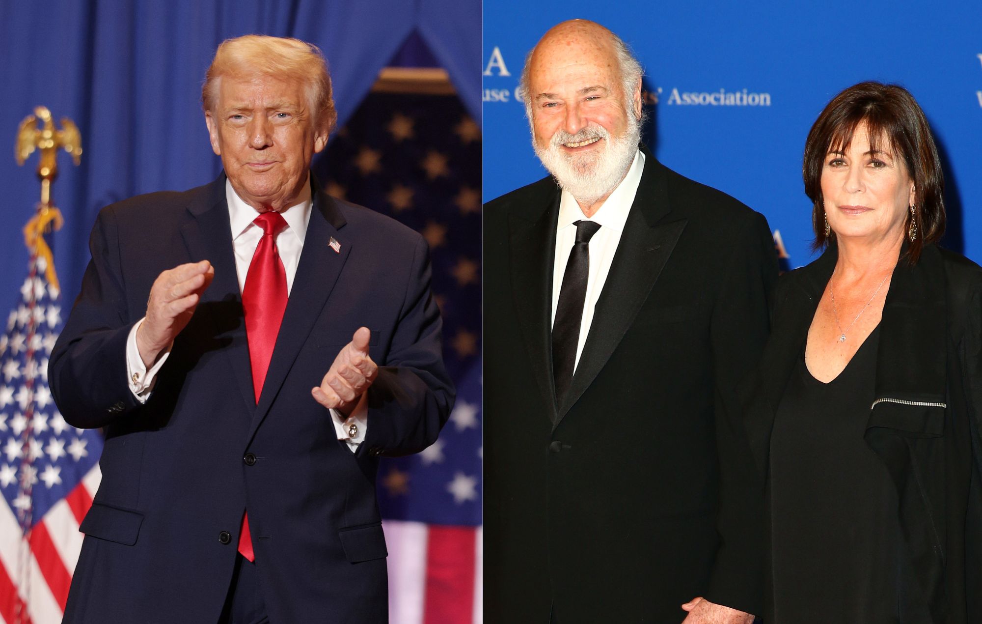 Donald Trump and Rob and Michele Reiner