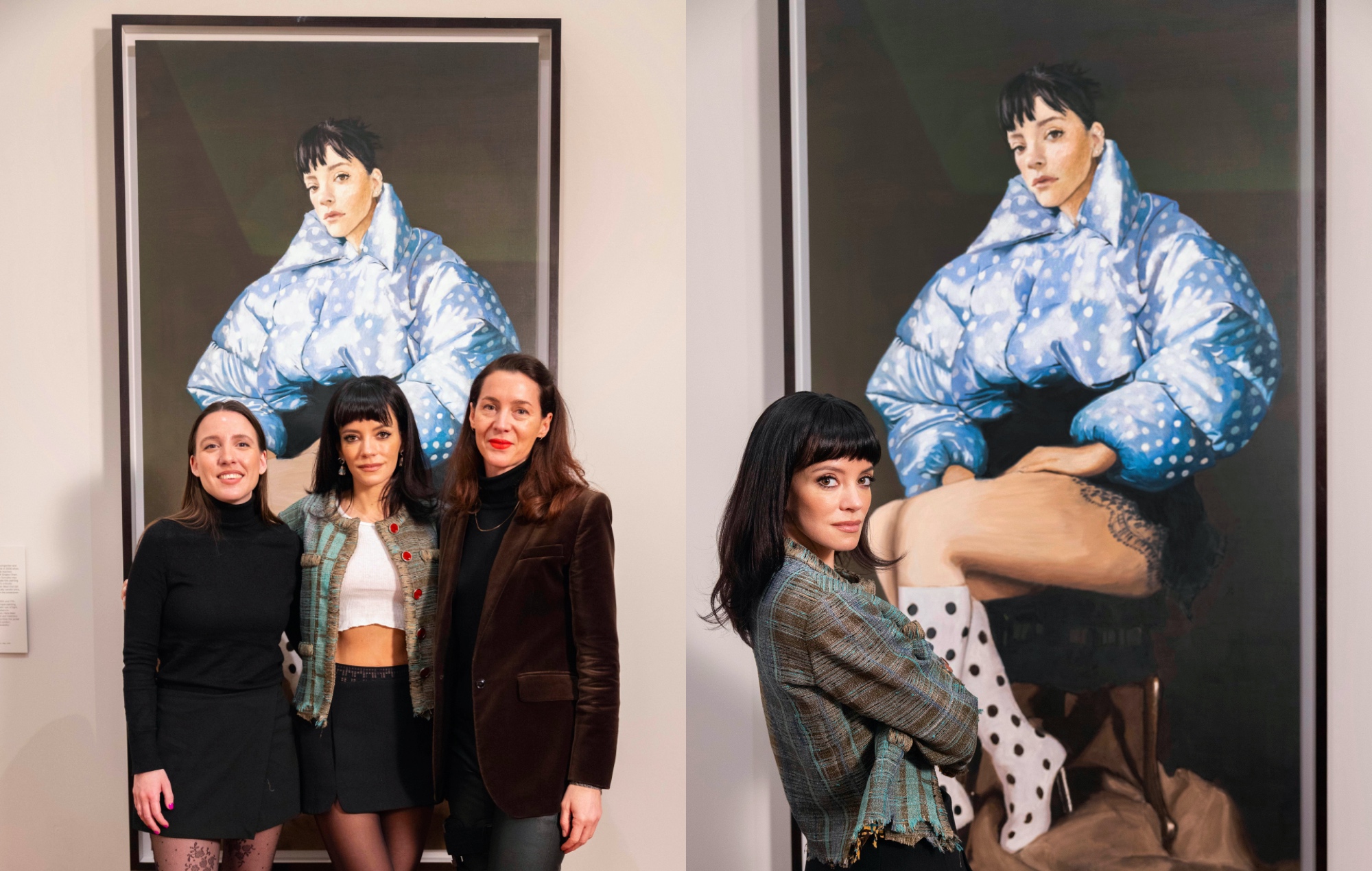Lily Allen unveils the 'West End Girl' painting at London's National Portrait Gallery, photos by © David Parry / National Portrait Gallery