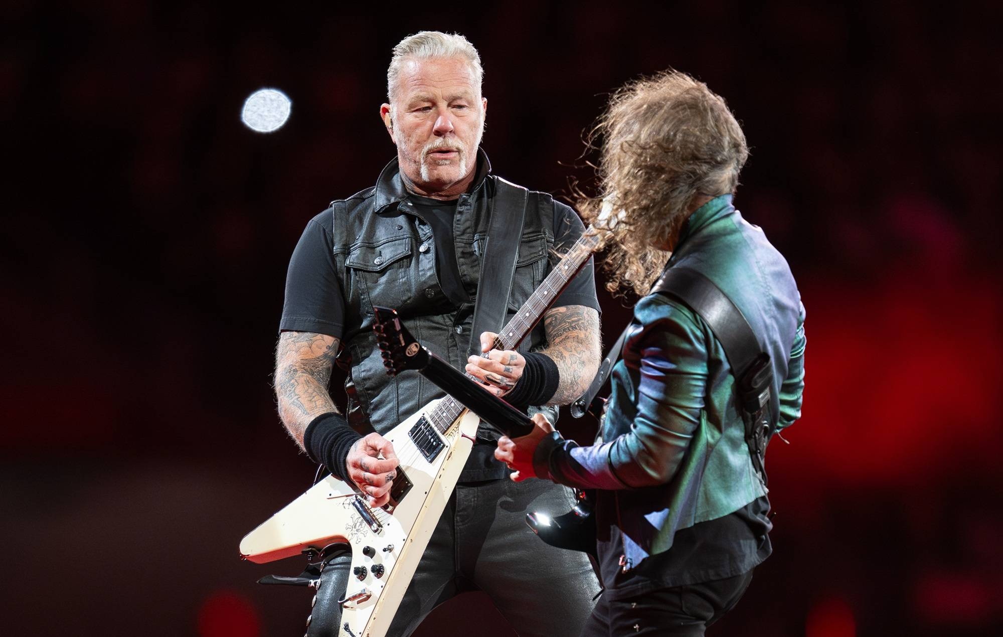 James Hetfield and Kirk Hammett of Metallica