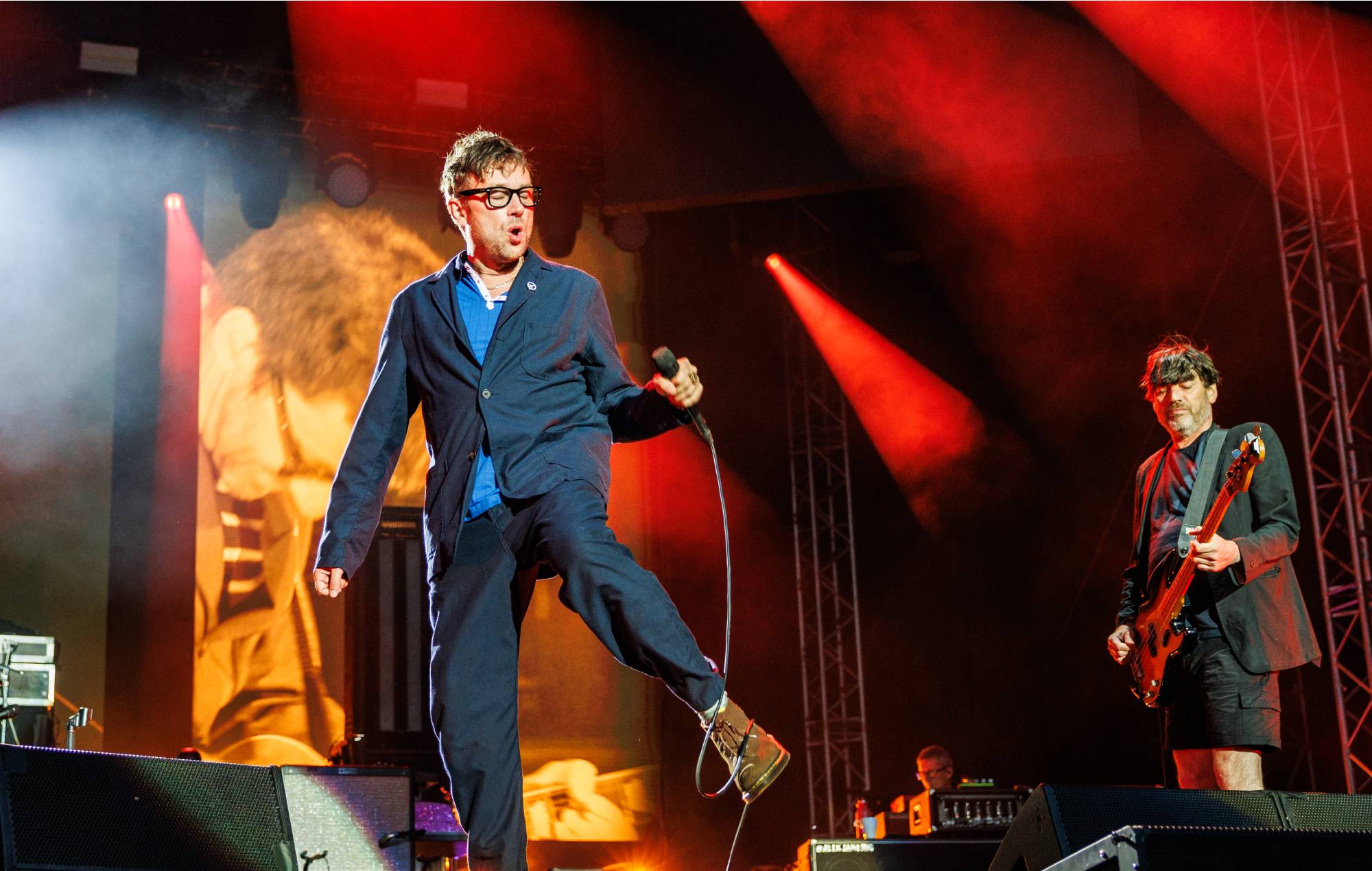 Damon Albarn and Alex James from Blur at ØYA 2023 (Photo by Per Ole Hagen/Redferns)