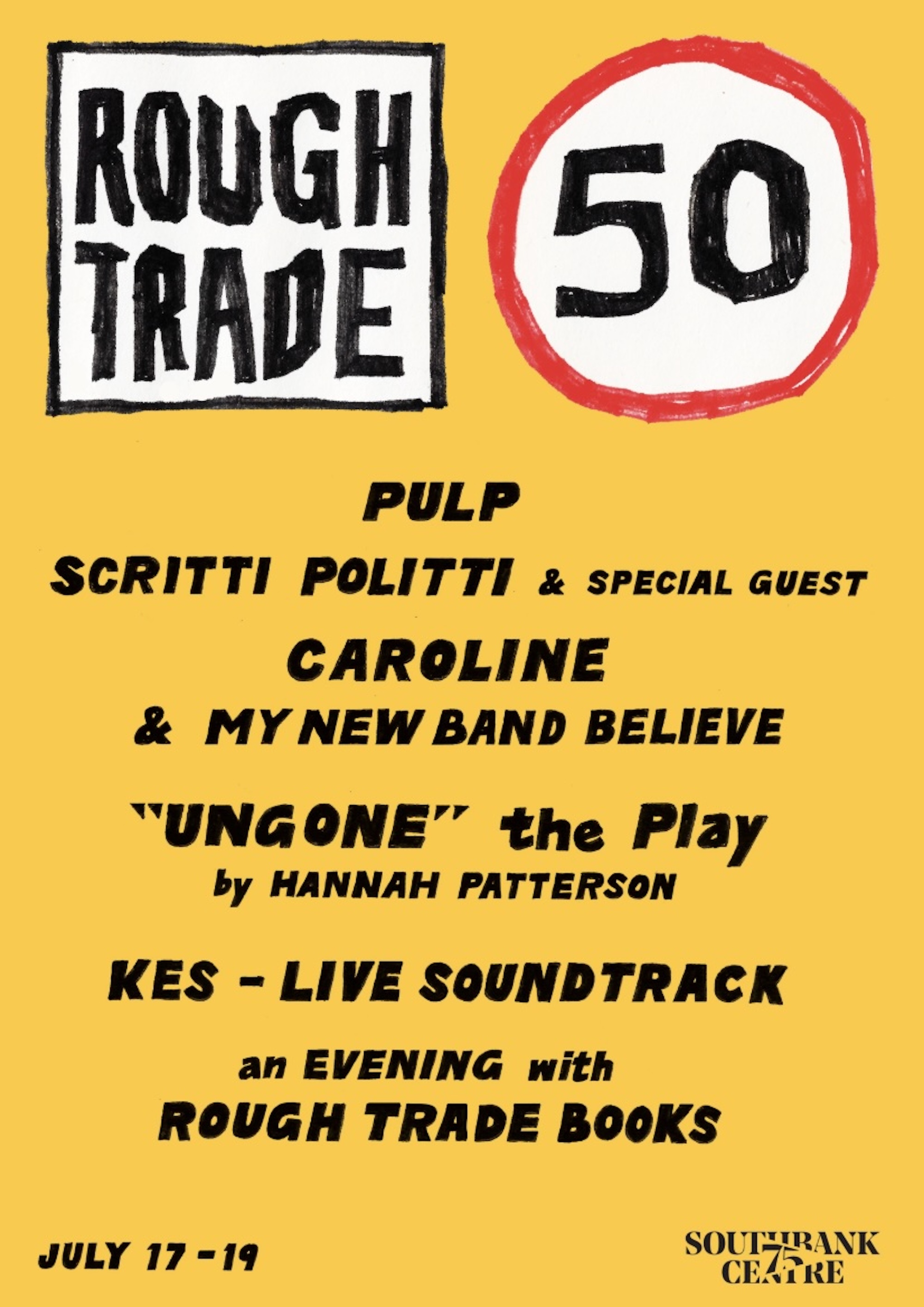 Rough Trade 50 poster.