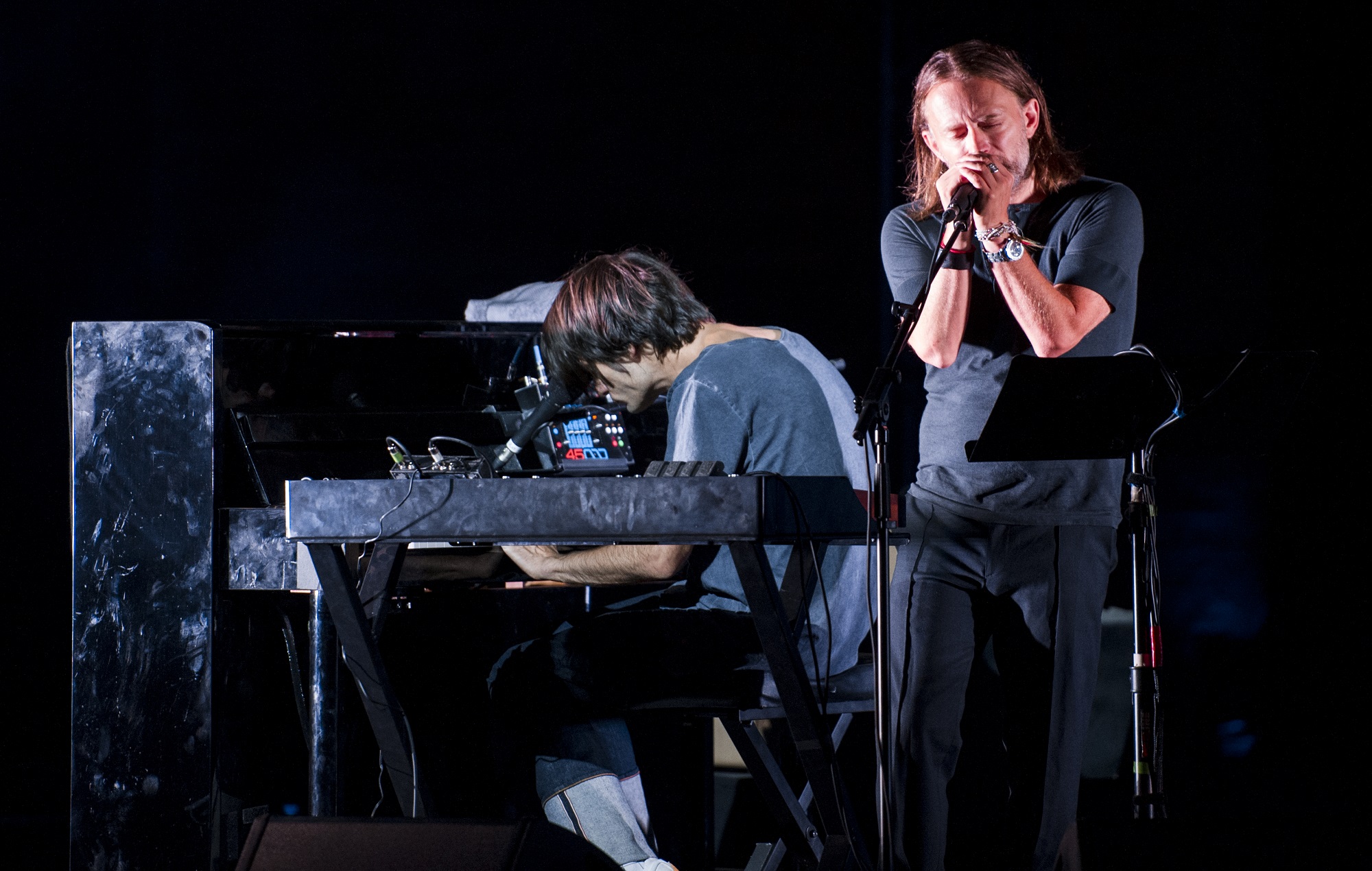Radiohead's Thom Yorke and Jonny Greenwood