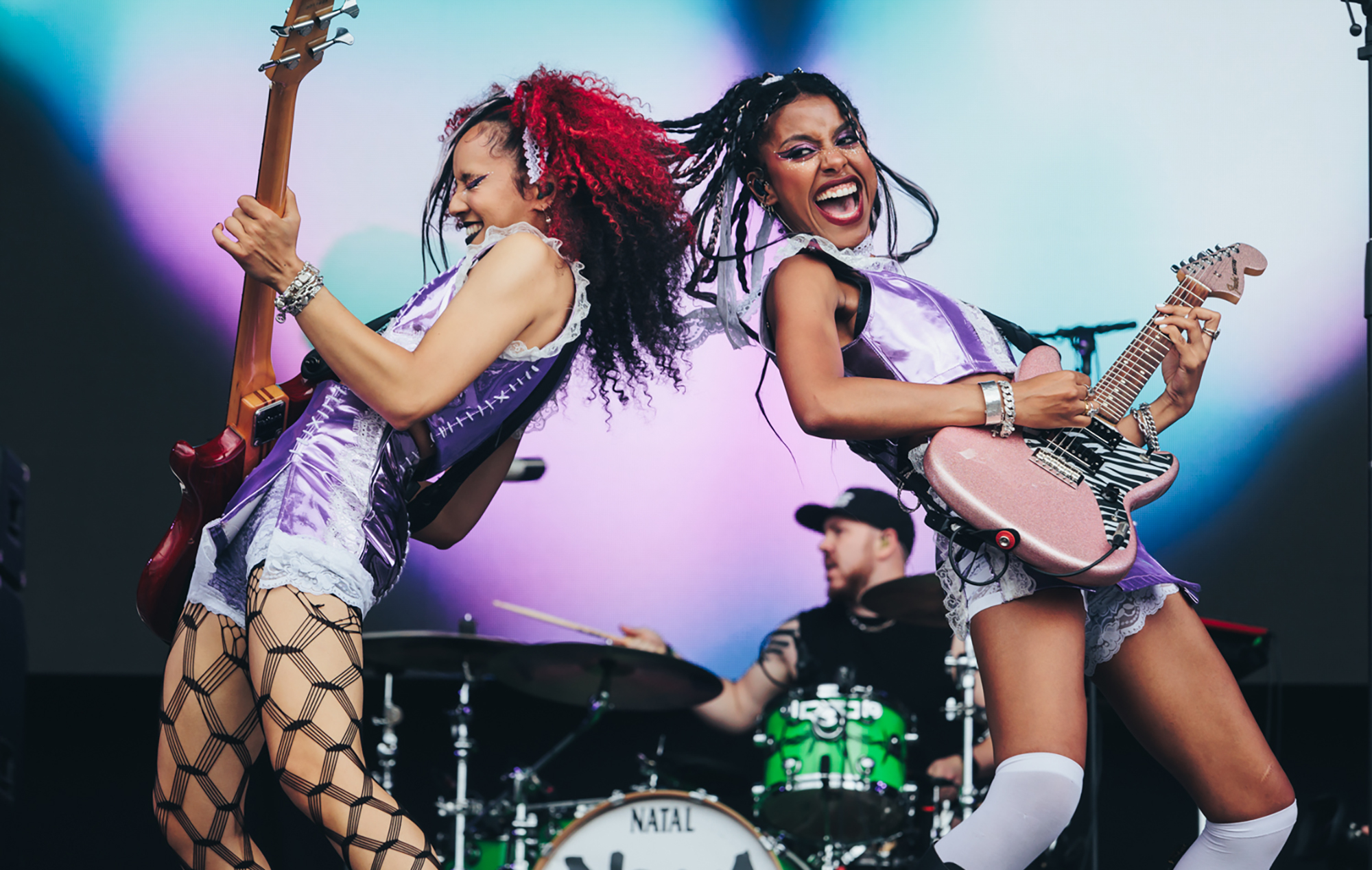 Nova Twins live at Glastonbury 2023, photo by Andy Ford