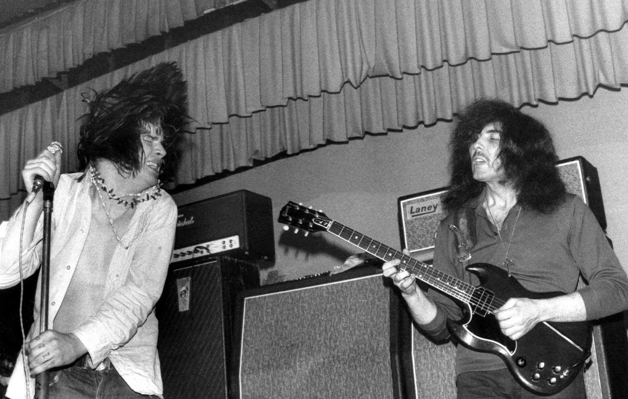 Black Sabbath's Ozzy Osbourne and Tony Iommi