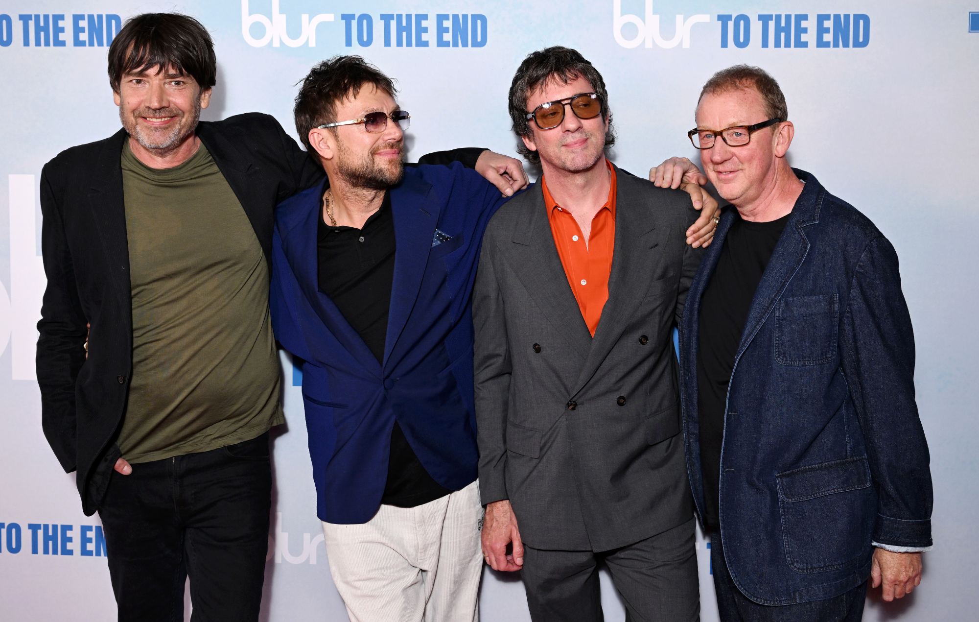Alex James, Damon Albarn, Graham Coxon and Dave Rowntree of Blur attend the 'Blur: To The End' London Premiere in 2024 CREDIT: Jeff Spicer/Getty Images