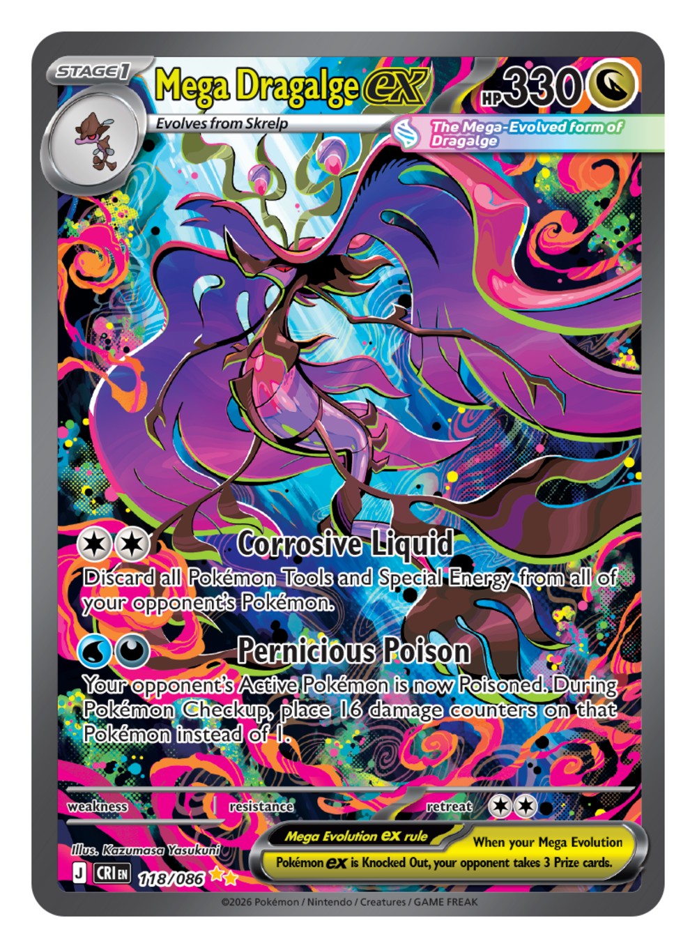 'Chaos Rising's Mega Dragalge ex card