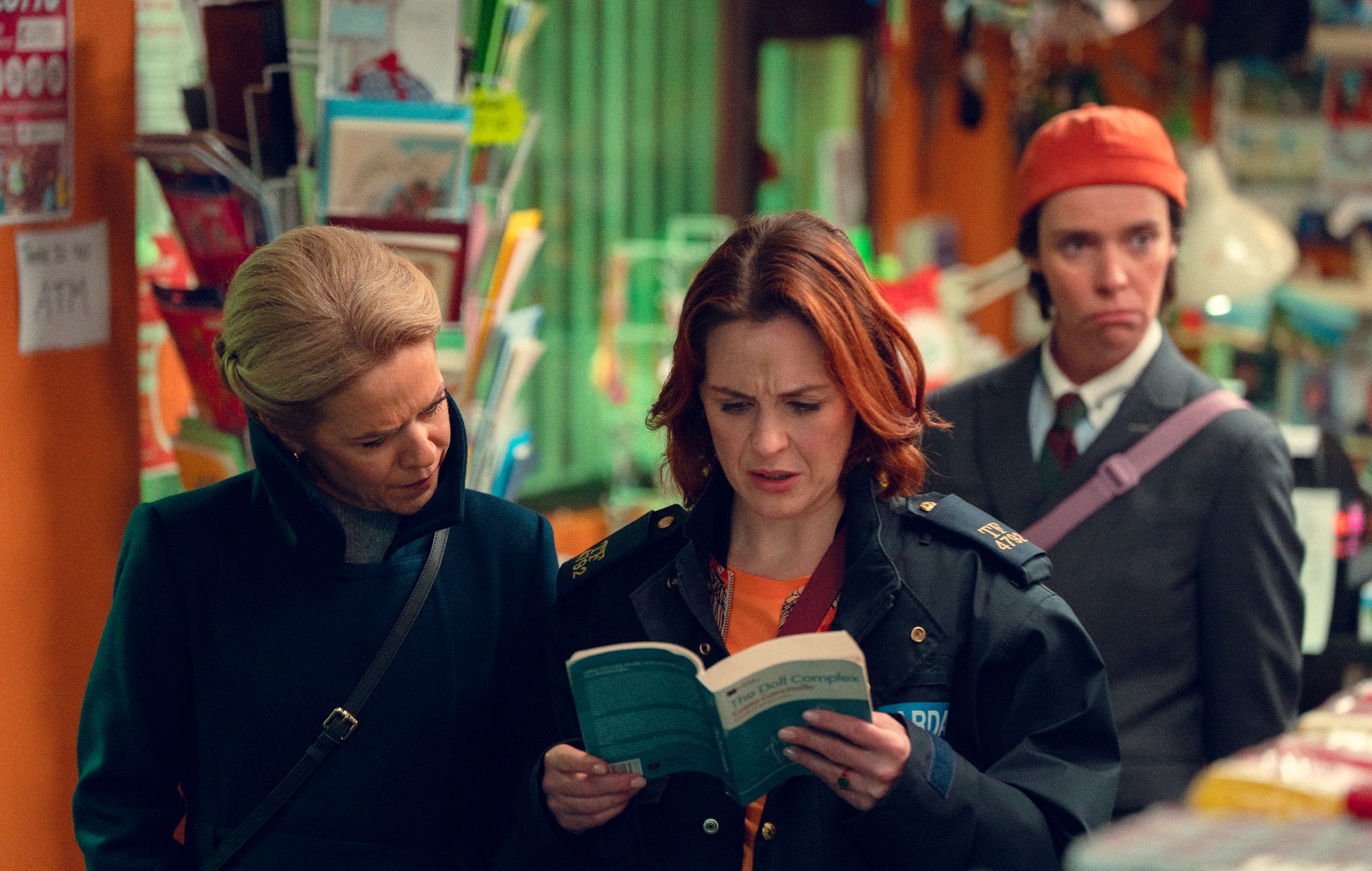 'How To Get To Heaven From Belfast' - Sinead Keenan as Robyn, Caoilfhionn Dunne as Dara, Roisin Gallagher as Saoirse. CREDIT: Netflix