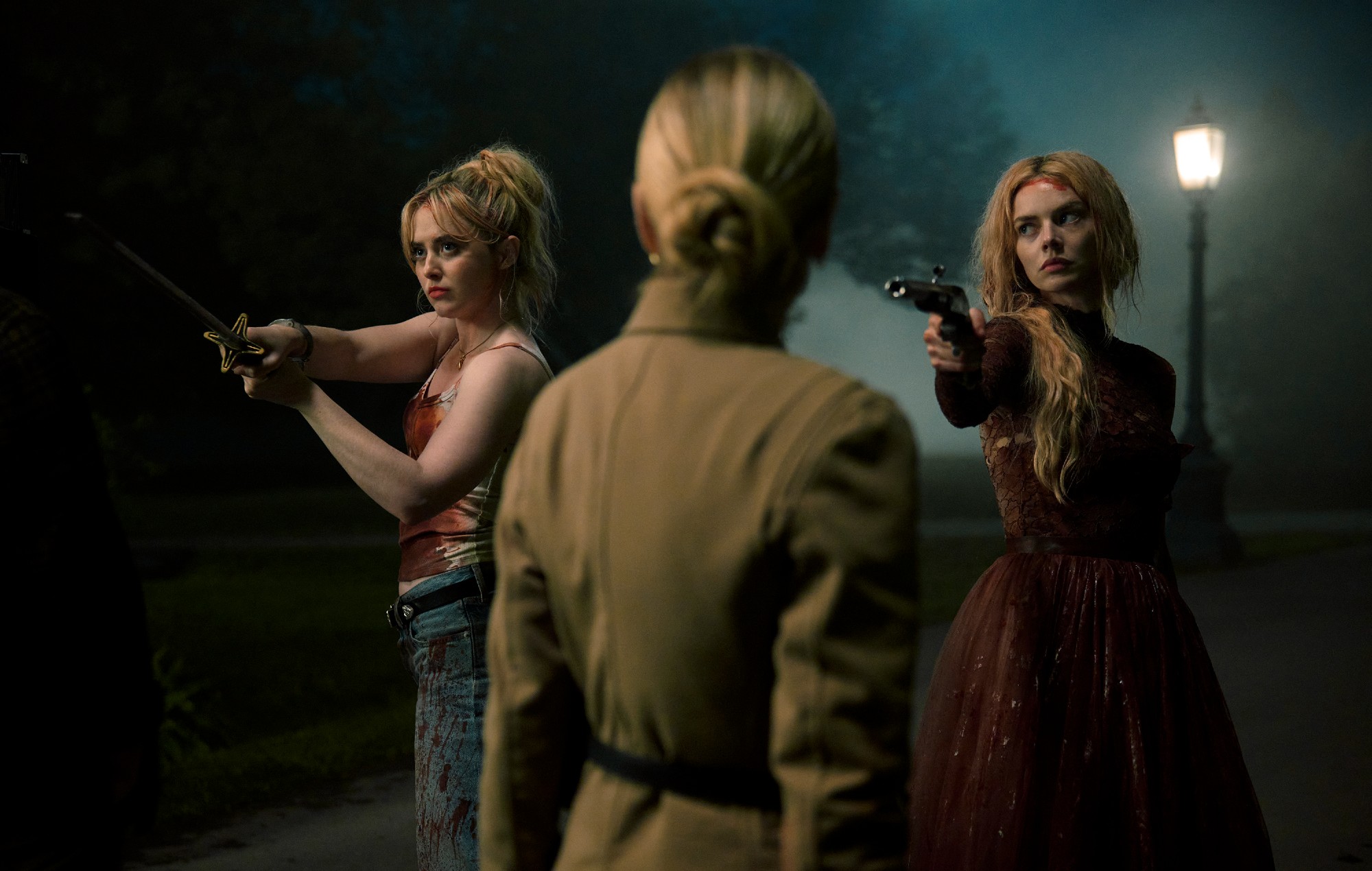 Samara Weaving and Kathryn Newton in 'Ready Or Not 2: Here I Come'.