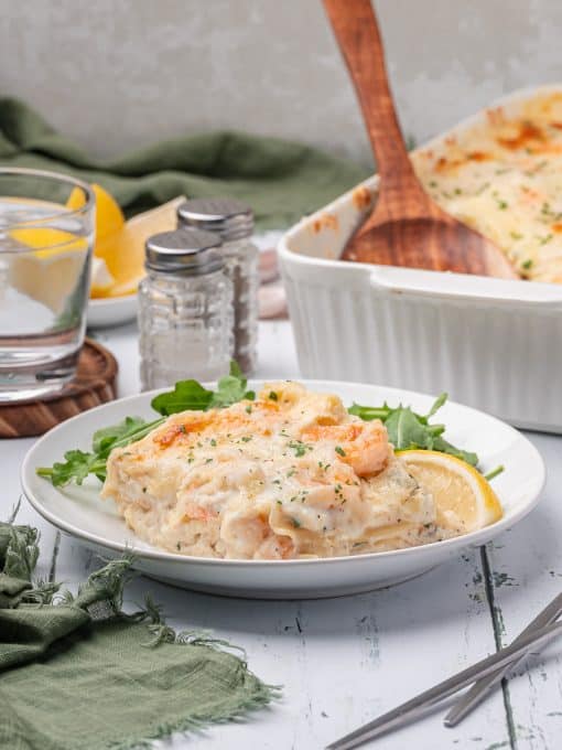 A shrimp and crab lasagna.