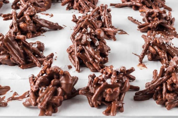 No Bake chow mein noodle cookies.