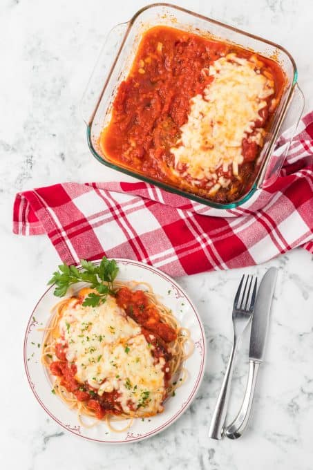 An easy Italian chicken dinner, Parmesan Chicken.