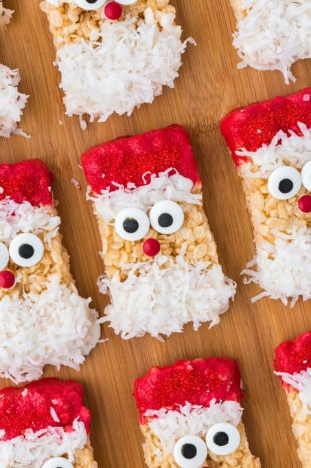 Santa Rice Krispie Treats