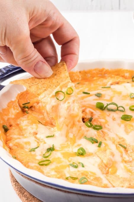 Cottage Cheese Buffalo Chicken Dip