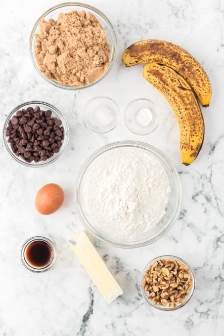 Ingredients for Banana Blondies