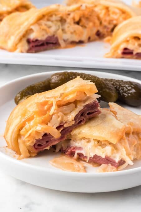 Reuben Braid on a plate.
