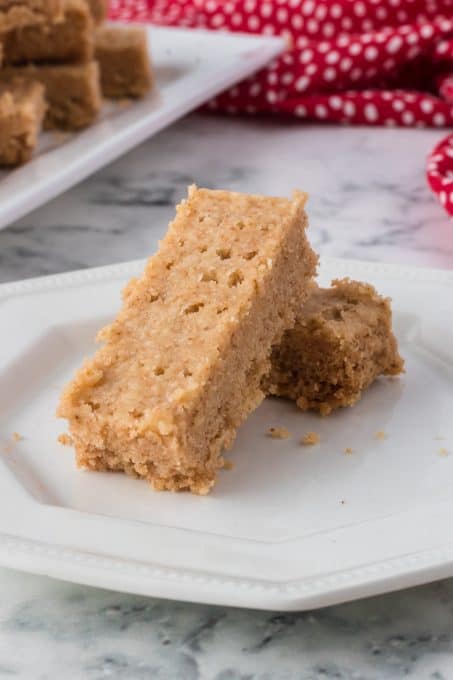 Easy shortbread made with brown butter.