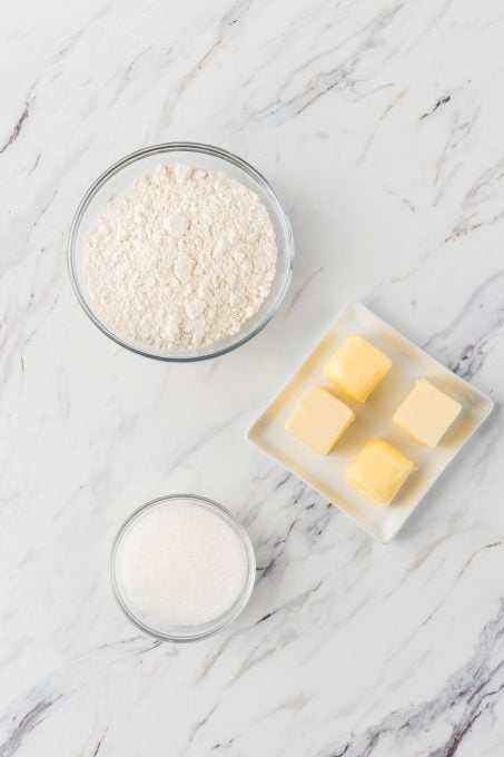 Ingredients for Brown Butter Shortbread