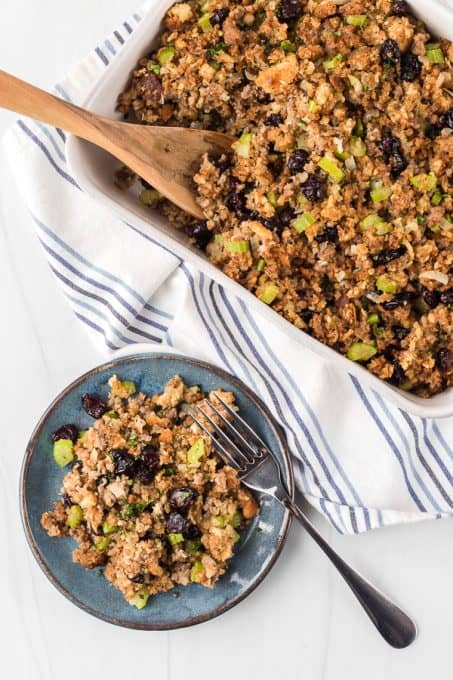 A Thanksgiving sausage dressing.