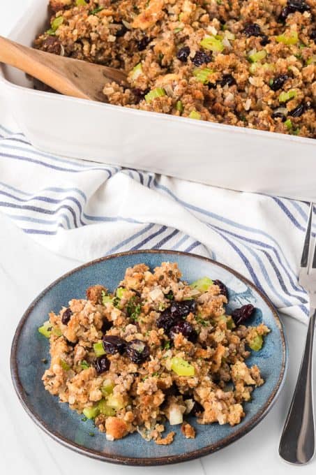 A Thanksgiving stuffing made with a mild Italian sausage.