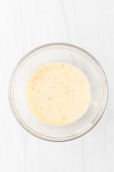 Orange glaze for Cranberry Pie Bars.