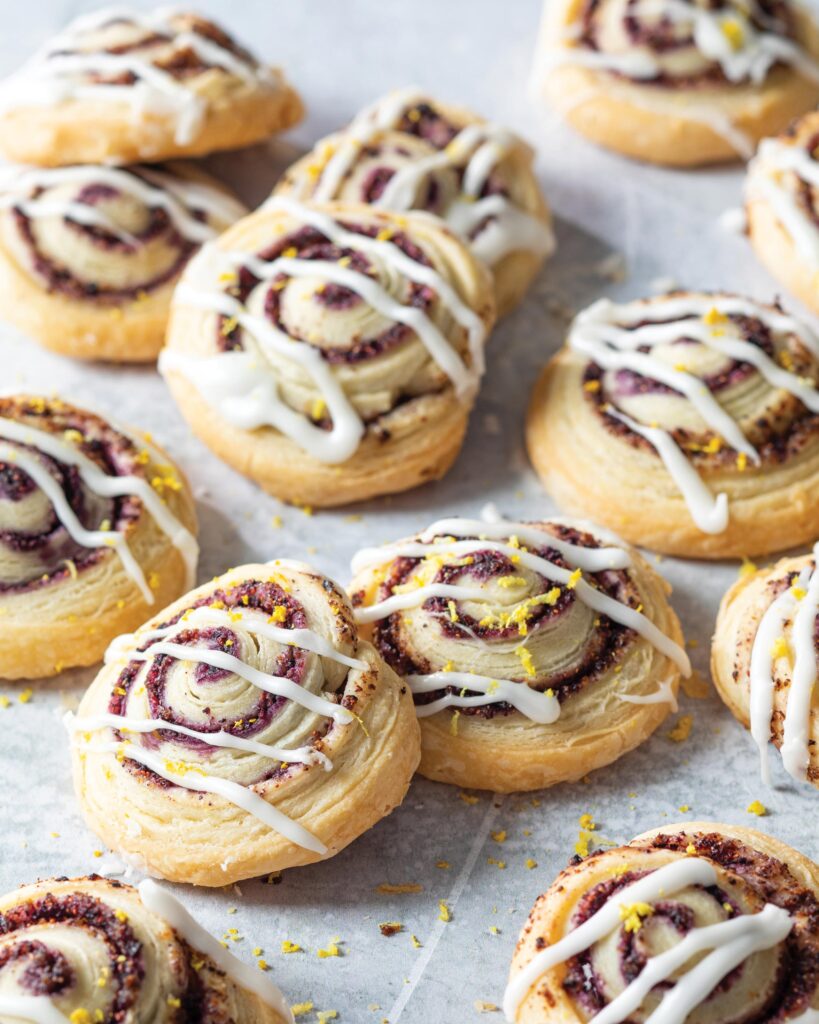 Lemon-Blueberry Pastry Rolls