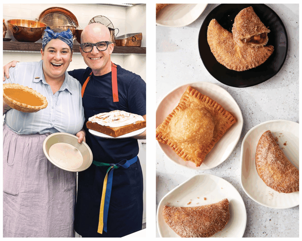 Erin Jeanne McDowell and Brian Hart Hoffman and hand pies