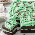 Mint Chip Sheet Cake
