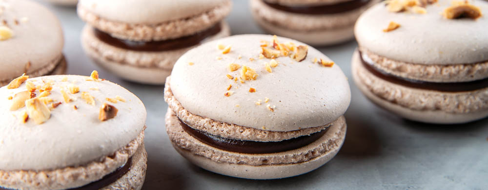 Chocolate Hazelnut Macarons