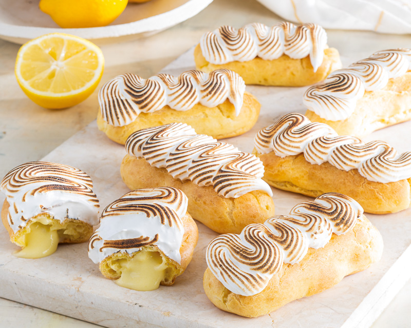 Lemon Meringue Eclairs