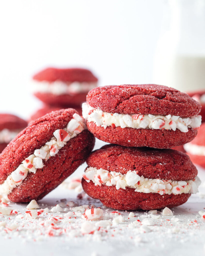 Red Velvet Sandwich Cookies