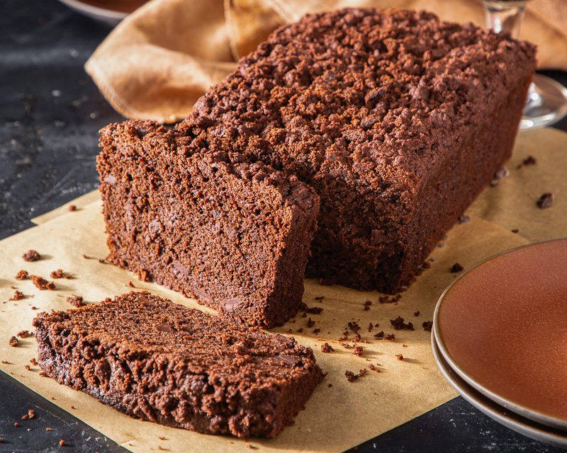 chocolate-stout coffee loaf cake