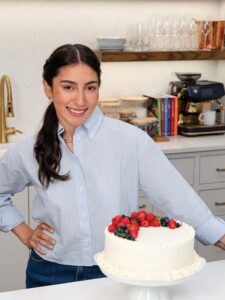 Nicole with cake
