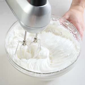 Whipping egg whites