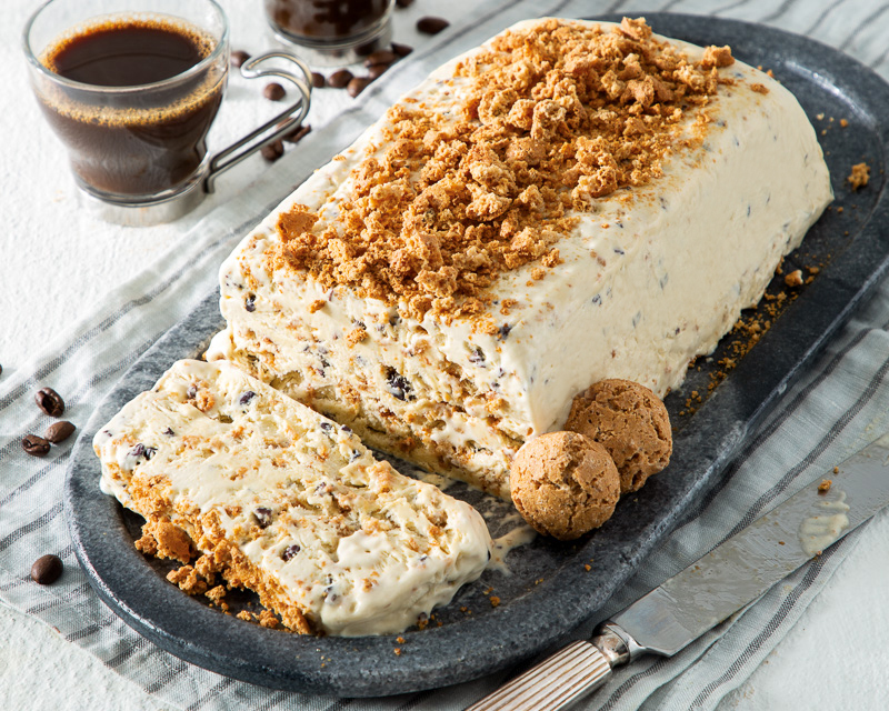 Espresso and Amaretti Semifreddo