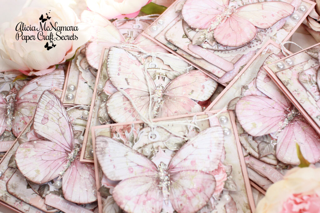 How to Make Pink Butterfly Cards by Alicia McNamara