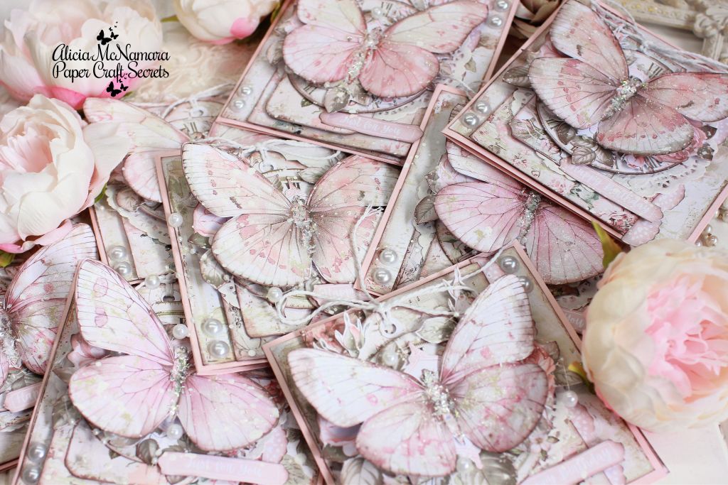 How to Make Pink Butterfly Cards by Alicia McNamara
