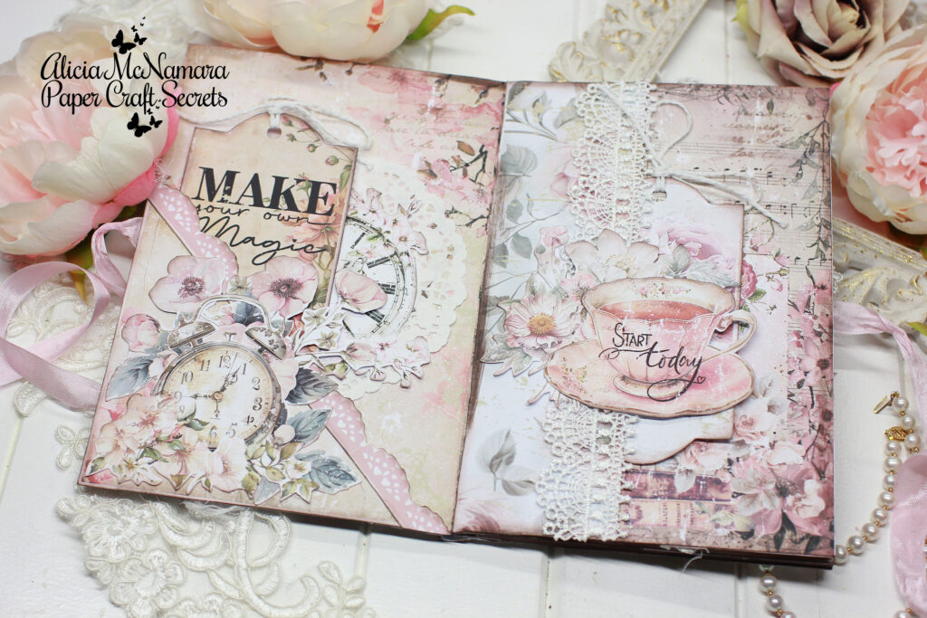 How to Make a Pink Vintage Journal By Alicia McNamara