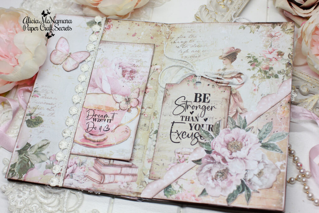 How to Make a Pink Vintage Journal By Alicia McNamara