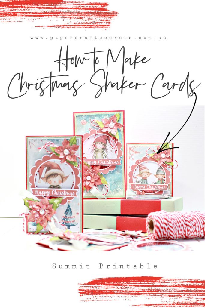 How to Make Christmas Shaker Cards Free Christmas Card Printable by Alicia McNamara