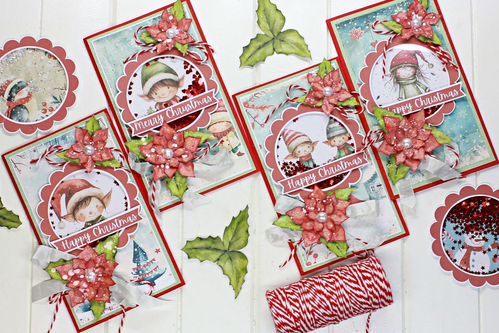 How to Make Christmas Shaker Cards Free Christmas Card Printable by Alicia McNamara