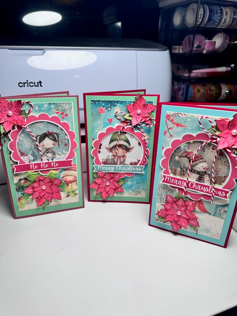 How to Make Christmas Shaker Cards Free Christmas Card Printable by Alicia McNamara