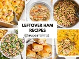 leftover ham recipes collage